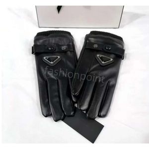 Écharpes Gants Ensembles Cinq Doigts Gants Gants En Cuir En Peau De Mouton Dames Femmes Chaud Plus Boutons De Velours Boule De Fourrure Multicolore Sport De Plein Air Chaud Hivers Gants