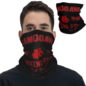 Foulards Hajime No Ippo Bandana Cou Couverture Imprimé Kamogawa Boxe Gym Balaclavas Wrap Écharpe Multi-usage Sports Pour Hommes Femmes Adultes