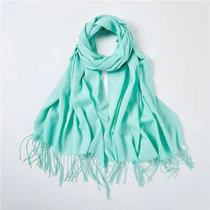 Foulards Grand doux soyeux Pashmina châle écharpe étole en couleurs unies violet foncé taille unique châles de mariée enveloppes d'été et