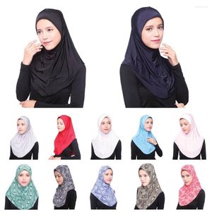Foulards femmes musulmanes intérieur Hijab foulard casquette islamique couverture complète chapeau couleur Pure Simple Style ensembles foulard en soie