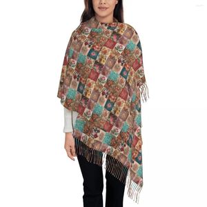 Foulards d'extérieur Écharpe d'hiver Gypsy Patchwork Imprimer Châles et Wrap Floral Design Bufanda Mujer Femmes Wraps