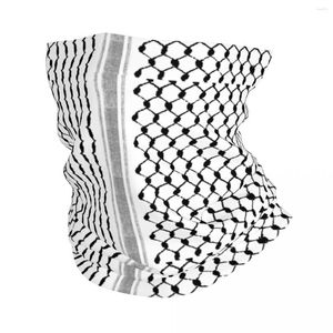 Foulards Palestinien Hatta Kufiya Bandana Cou Couverture Palestine Arabe Keffieh Masque Écharpe Multi-usage Cagoule Sports de Plein Air Coupe-Vent