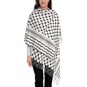 Bufandas Palestina Hatta Kufiya Shawl Wraps Warm Large Soft Bufanda Palestina Árabe Tradicional Keffiyeh Diseño Pashminas