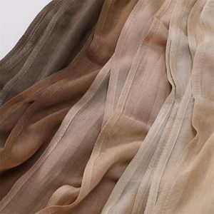 Foulards uni Modal Hijabs musulman doux Viscose Voile écharpes mode femmes châles pour dame