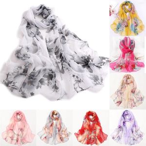 Bufandas Bufandas Para Mujer Estampado Ligero Floral Seda Para Mujer Pañuelo Para La Cabeza Para Dormir Cuello Paquete Pequeño De