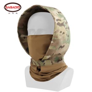 Foulard masque de visage tactique cagoule tactique pour les hommes femmes enveloppe complète semi-nuit camo camouflage extérieur randonnée randonnée à la tête d'escalade