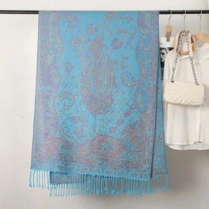 Foulards gland couverture conception épaisse Pashmina hiver chaud châle enveloppement écharpe en cachemire femmes foulard Poncho étoles 2024