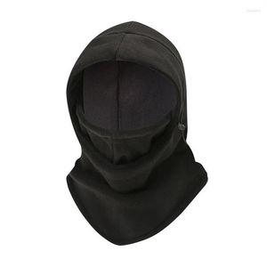 Bufandas Thermal Fleece Hombres Sombrero Cuello Calentador Senderismo Bufanda Con capucha A prueba de viento Cálido Pasamontañas Invierno Cráneo Bandana Gorros Buff Face Mas249S