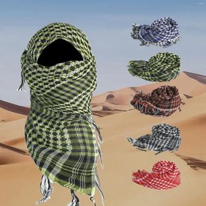 Bufandas al por mayor 10 unids Deportes al aire libre Árabe Diadema Hombres SquareTactical Bufanda Keffiyeh Fans militares Turbante Hombre