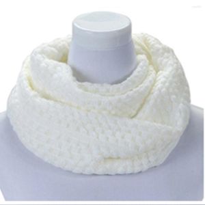 Echarpes Hiver Chaud Tricot Cache-Cou Cercle Sortir Wrap Cowl Boucle Snood Châle En Plein Air Ski Escalade Doux Coton Solide Écharpe Pour Hommes Femmes