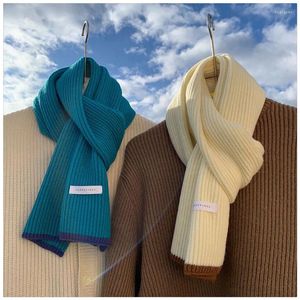 Écharpes en laine tricotée pour femmes, écharpe d'hiver épaisse et chaude, cachemire de luxe pour cadeaux de noël