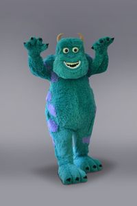 Costume de mascotte de monstre bleu effrayant, taille adulte, rue d'halloween drôle