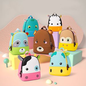 Mochilas escolares 3D Animal de dibujos animados Niños Mochila Oso lindo Mono Vaca Bolsos para niños Mochila escolar Kindergarten Niños Niñas Mochilas escolares Mini mochila 230727