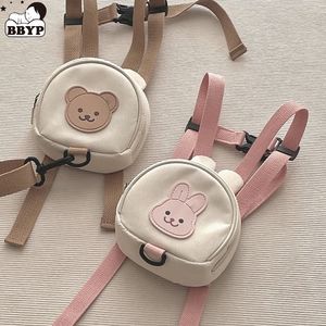 Sacs d'école Sac à dos Round Sac à main pour enfants pour fille de maternelle Boy Barbag Bag Kawaii Corée Cartoon Bear Bunny 230727