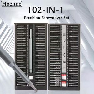 SCHROEVENDRAIER 102IN1 Tournevis Sets Précision Magnetic Tirnet Kit Bits S2 Phillips Vis Rid Tool pour iPhone Xiaomi Computer Camera Tool
