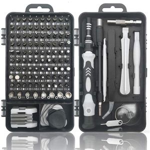 Schroevendraaier Juego de destornilladores 115 en 1 Puntas de destornillador magnético multifunción Torx Hex Precision Phone PC Repair Tool Kit de herramientas manuales