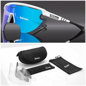 SCICON Eyewear Diseño de marca Gafas de sol para deportes al aire libre para hombres TR90 Marco Mujeres Gafas de sol con estuche 3 lentes Espejo Gafas de sol de moda