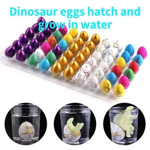 Science Discovery 10pcs/set Magic Dinosaur Eggs Hatching In Water Growing Dinosaur Egg Animal Breeding Educational Toys for Children Kids Gifts Y2303