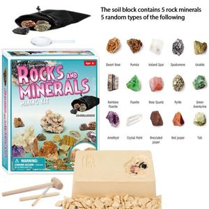 Science Discovery DIY Crystal Treasure Gems Archaeology Excavation Exploration Puzzle Digging Assembly Toy Christams Xmas Gift 230520