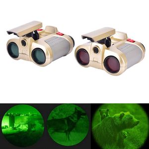 Science Discovery Telescope 4x30mm Night Vision Viewer Surveillance Scope Jumelles Télescopes Lumière Focusing pour Enfant Sans Batterie