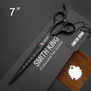 Scissors Shears SMITH KING 7 inch Professional Hairdressing scissors 7"Cutting scissors styling scissorsshearsgift boxkits 230605