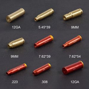 Scopes Hunting Rifle Red Dot Laser Brass 12 20GAUGE 9mm Cal Cartridge alésage SMIGHT 12GA Laser Collimator Boresight Scope