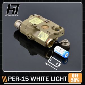 Scopes PEQ 15 Only White Light Lampe de poche en nylon Verson Laser AirSoft 200Lumens Accessoires de chasse d'armes ajuster le rail de 20 mm