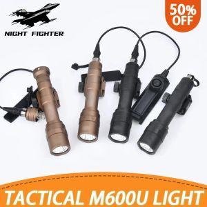 Scopes Surefr Tactical Flashlight M600 M600U Scout Light With Dual Fonction Pressure Pressure Rifle Light Hunting Arme Gun Light Acces