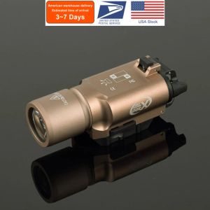Scopes US Warehouse x300U x300 Tactical Flashlight Lampy White LED Pistol Arme Light Rifle Airsoft Surefir Scout Lanterna Torch pour la chasse
