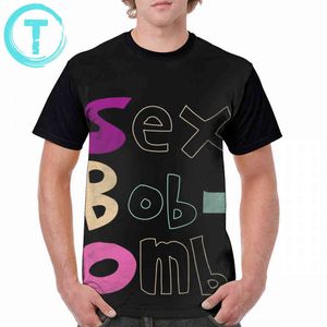 Scott Pilgrim T-shirt Scott Pilgrim Sex Bob-omb T-shirt à manches courtes Homme Graphic Tee Shirt 100 Polyester Fun Beach Tshirt Y220214