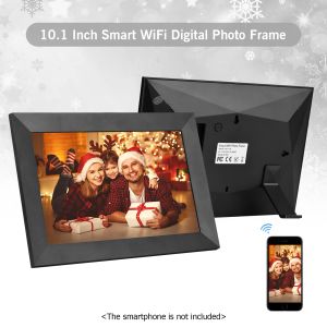 Pantalla Andoer 10.1 Inch Smart Wifi Frame de foto Digital Frame Digital HD IPS Touchsen 1280*800 Photo 1080p Video de 16 GB de almacenamiento a través de la aplicación