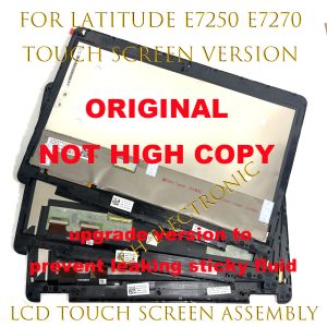 Écran pour Dell Latitude E7250 E7270 LCD LED Backlight Touch Screen Remplacement de remplacement avec panneau d'affichage pour ordinateur portable Frame