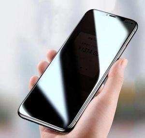Protecteur d'écran pour iPhone 14 Pro Max 13 Mini 12 11 xs xr x 8 7 6 Plus SE Privacy Temperred Glass Private Anti Spy Glare Film Guar6050213