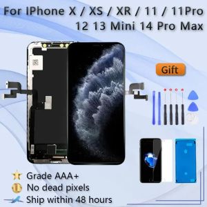 Écran Affichage OLED pour l'iPhone X XR XS 11 12 11 Pro MAX TFT TFT Screen Remplacement de l'iPhone XS MAX 11 PRO LCD Affichage, 3D Touch True Tone