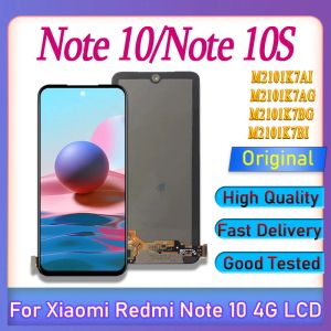 Écrans originaux AMOLED pour Xiaomi Redmi Note 10 4G M2101K7AG LCD TOCK Screen Digitizer Assembly pour Xiaomi Redmi Note 10S Affichage