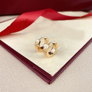 Pendientes de aro con diamantes de tornillo, diseñadores para mujeres, chapado en oro, piedras preciosas orecchini redondas sólidas, aros de joyería, aretes únicos de diseño de cjeweler E23