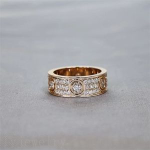 Atornille los anillos de amor para el anillo de bodas de compromiso para mujer chapado en plata oro anelli promesa bague personalidad pareja estilo joyería de lujo popular ZB019 C23