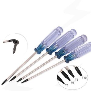 Tournevis 4 pièces tournevis de sécurité Torx tournevis inviolable étoile Torx T5 T6 T8 T10 tournevis pour réparation de disque dur de téléphone portable 230417