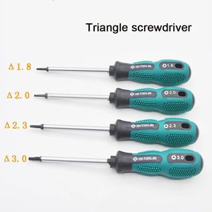 Tournevis Tournevis triangulaire 1.8mm 2.0mm 2.3mm 3.0mmCRV tournevis antidérapant magnétique appareils ménagers outils de réparation de meubles vis 231016