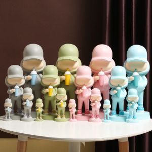 Sculptures 1026 cm marque de mode Cool garçons Statue Pop Street Art enfants tasse Figurines boire du jus Hip Hop garçons Sculpture bureau décor à la maison