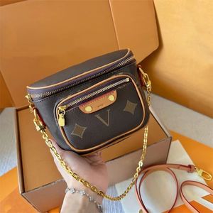 2023 Mujer Hombre Mini Riñonera bolso de diseñador crossbody pecho cintura cinturón bolso Flores Letras Cuero 5A Calidad