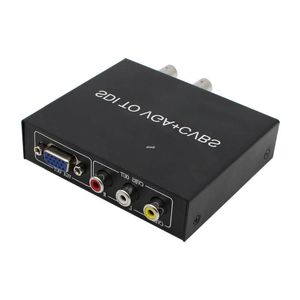 Envío gratuito SDI (SD-SDI/HD-SDI/3G-SDI) a VGA CVBS/AV SDI Converter Compatible con 1080P para monitor/cámara/pantalla con adaptador Ftjda