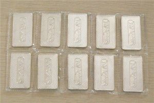 Paquete sellado! 1 oz American Brass Barra de lingotes SilverTrown Bar, no magnética DHL Envío gratis al por mayor 100pcs / lot