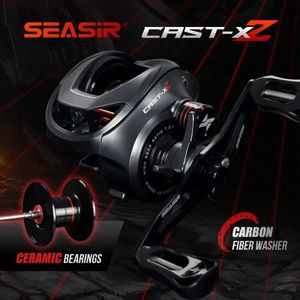 SEADIR CAST X2 BAITCASTING REEL 7.3 1 Hybride Céramique Poulage en fibre de carbone Rondelle du système à double roulement N52 Robines de pêche au frein 240424