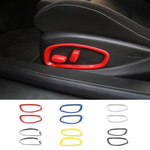 Accesorios de decoración de anillo de botón de ajuste de asiento ABS para Chevrolet Camaro 2017 accesorios interiores de estilo de coche