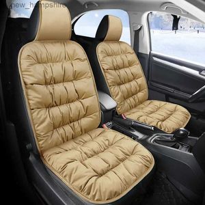 Seat Cushions Winter Car Seat Cover Warm Velvet Car Seat Cushion Pure Cotton Luxury Universal Thick Car Seat Cover Fit for Most Cars Protector