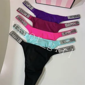 Secret Brand BriefsPanties Girl Ropa interior sexy Botty Bragas y tangas Multi Style Diamond Logo Calzoncillos de alta calidad T-Back M-XL Tamaño Traceless Lace Silk Dropship Nuevo