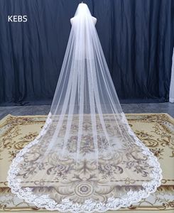 Selfie voile de mariée longue dentelle diadème peigne en métal accessoires de mariage blanc ivoire robe de mariée correspondant 240123