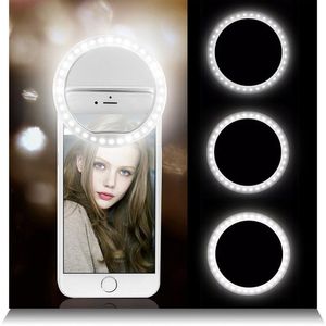 Selfie LED Ring Flash Lumiere teléfono portátil LED teléfono móvil luz Clip lámpara para teléfono xr telefoon lente lampka do telefonu