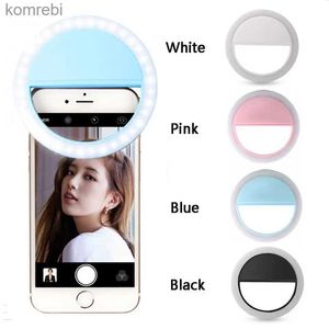 Selfie Lights 2021 Nouveau téléphone Selfie anneau lampe LED Flash automatique 36LEDS Portable Mini caméra téléphone rétro-éclairage Photo lumière pour Iphone Samsung tablette L240116